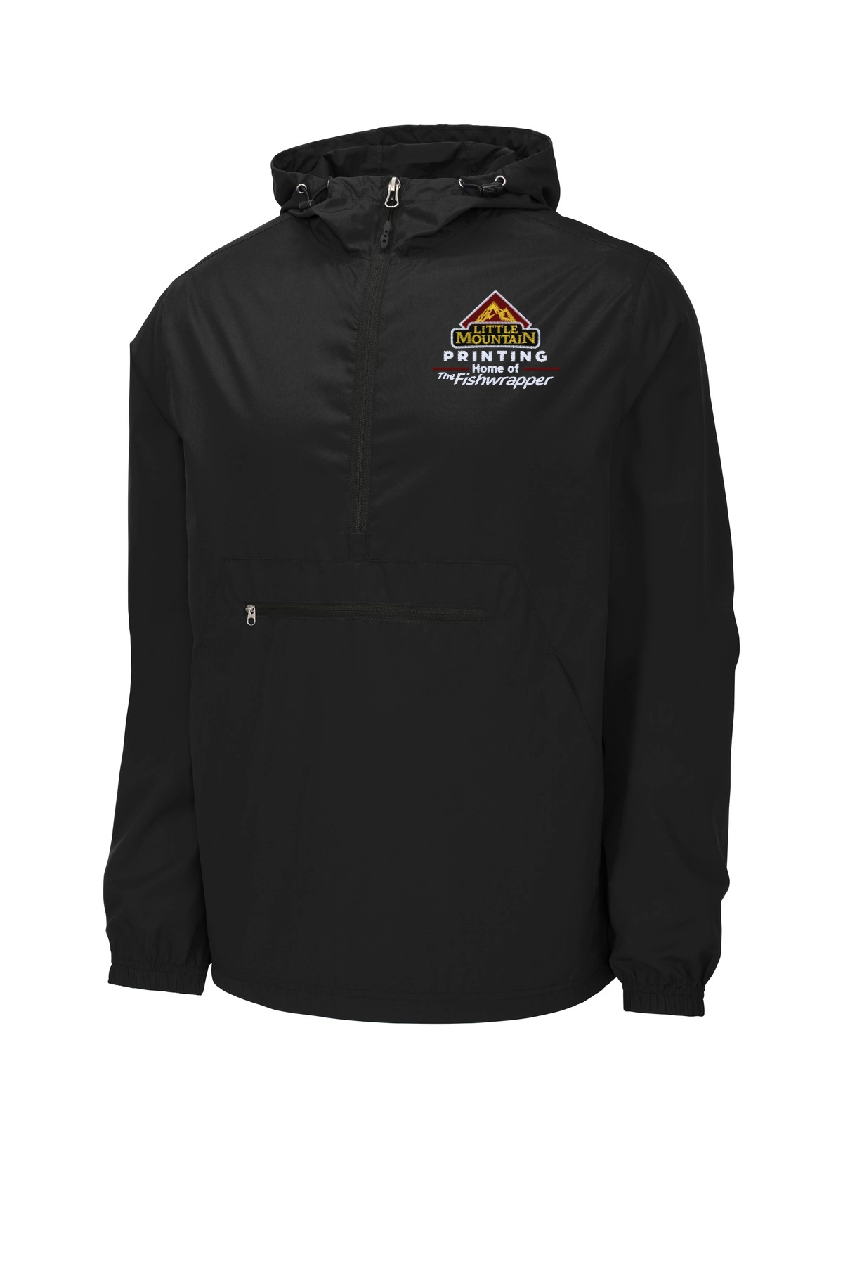 Variant Image for JST66 - Sport-Tek ® Packable Anorak - LMP - 3 Color - Maroon,White,Gold - Website Little Mountain Printing