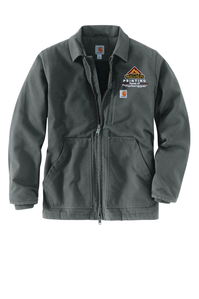 Variant Image for CT104293 - Carhartt® Sherpa-Lined Coat - LMP - 3-Color White - Website Little Mountain Printing