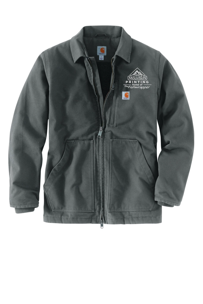 Variant Image for CT104293 - Carhartt® Sherpa-Lined Coat - LMP - 1 Color - White - Website Little Mountain Printing