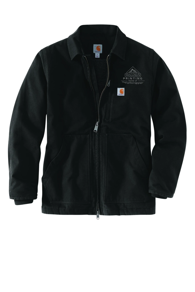 Variant Image for CTT104293 - Carhartt® Tall Sherpa-Lined Coat - LMP - 1 Color - Tone on Tone - Website Little Mountain Printing