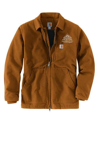 Variant Image for CTT104293 - Carhartt® Tall Sherpa-Lined Coat - LMP - 1 Color - White - Website Little Mountain Printing