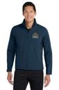 Variant Image for TLJ317 - Port Authority® Tall Core Soft Shell Jacket - LMP - 3-Color White - Website Little Mountain Printing