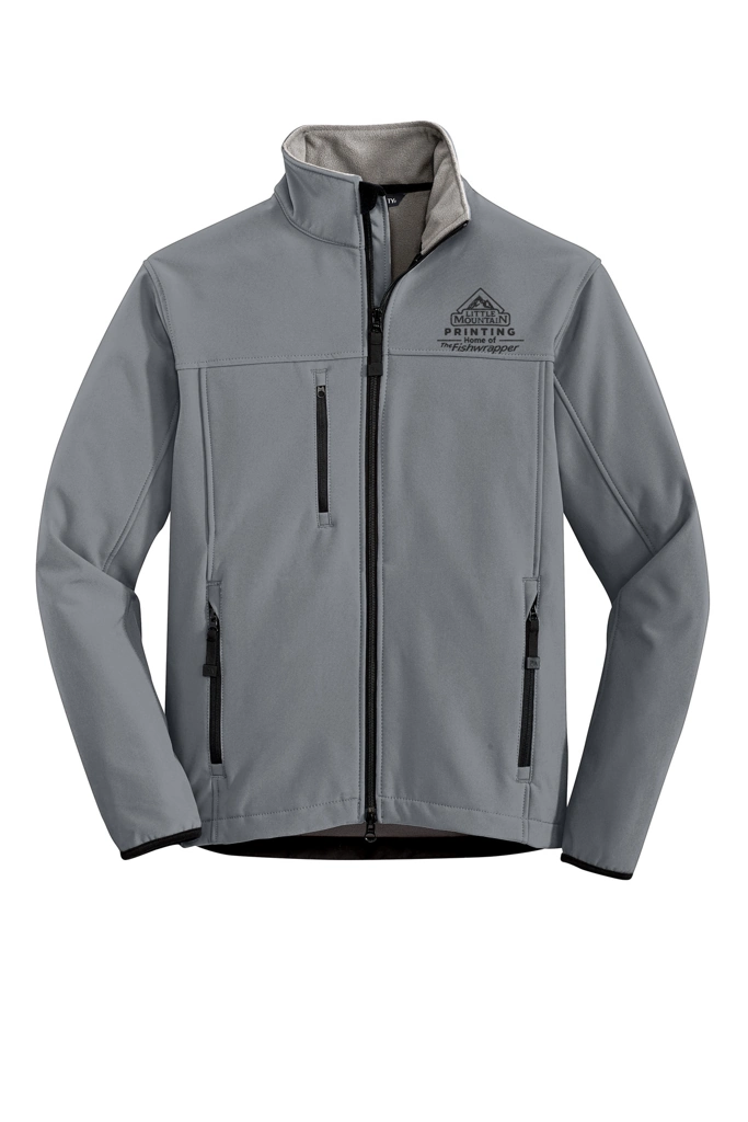 Variant Image for TLJ790 - Port Authority® Tall Glacier® Soft Shell Jacket - LMP - 1 Color - Black - Website Little Mountain Printing