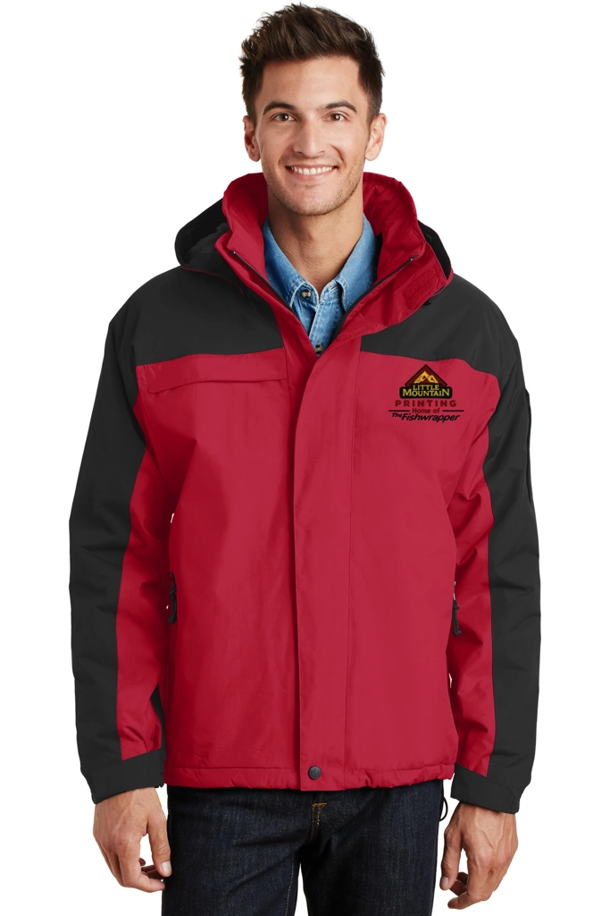 Variant Image for J792 - Port Authority® Nootka Jacket - LMP - 3-Color Black - Website Little Mountain Printing
