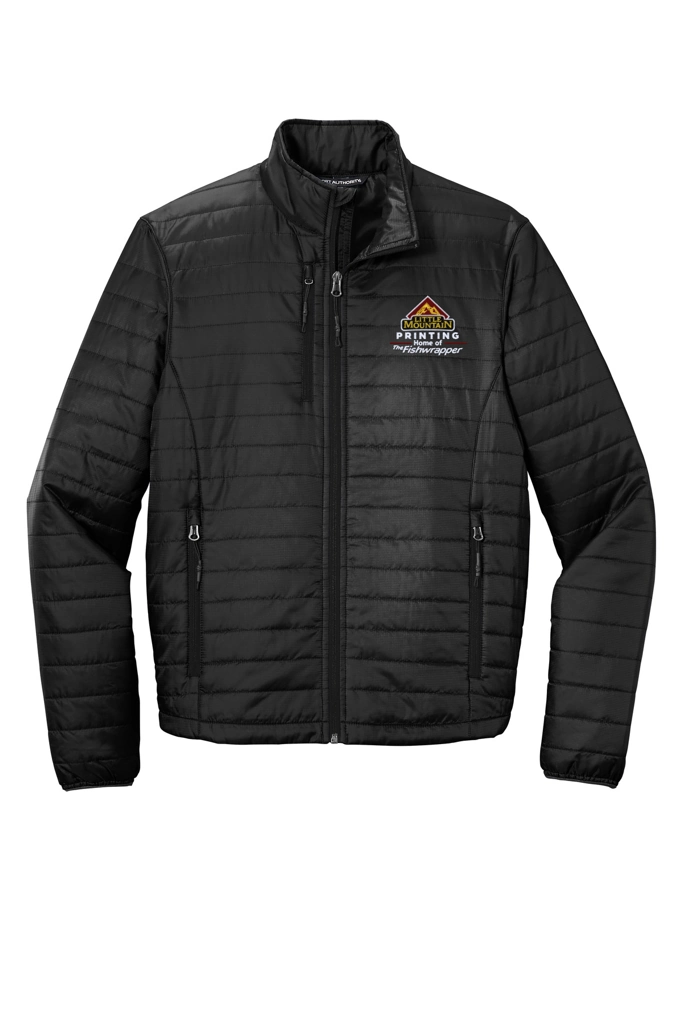 Variant Image for J850 - Port Authority ® Packable Puffy Jacket - LMP - 3-Color White - Website Little Mountain Printing