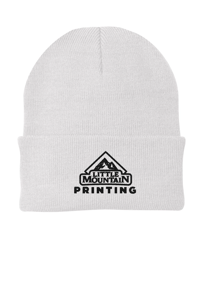 Variant Image for CP90 - Port & Co™ Knit Cap - LMP Only- 3 Color Black - Website Little Mountain Printing
