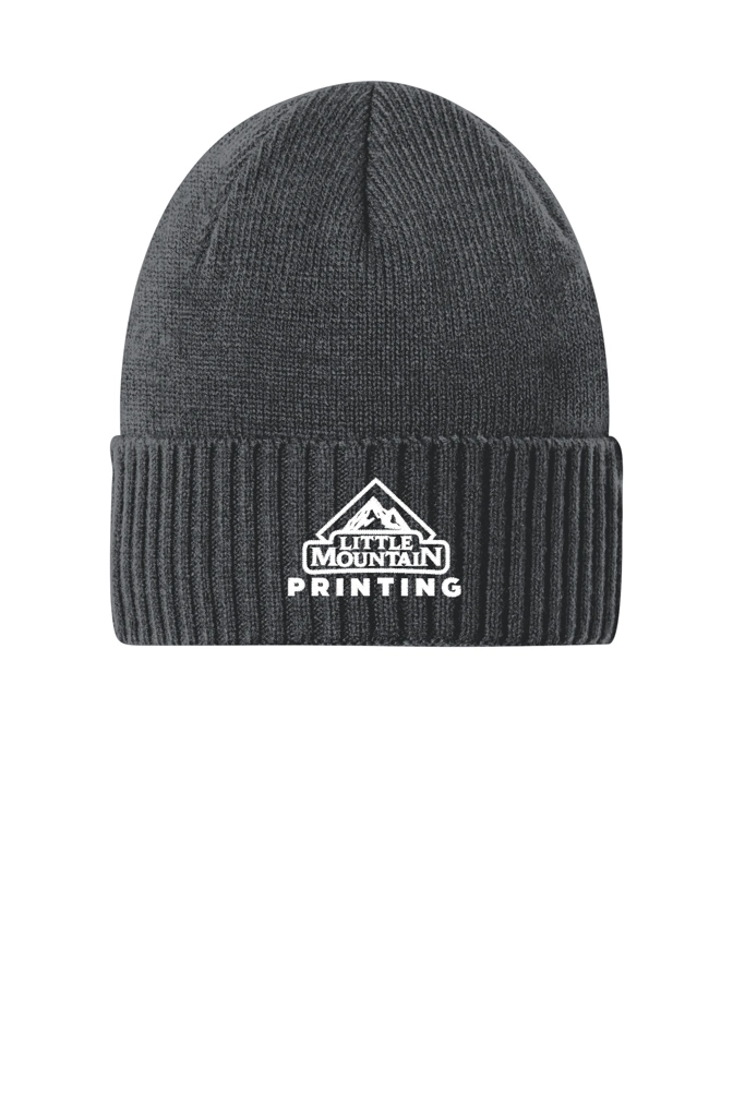 Variant Image for C951 - Port Authority® Rib Knit Cuff Beanie - LMP Only - 3 Color White - Website Little Mountain Printing