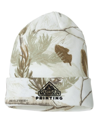 Variant Image for LCB12 - Kati 12" Licensed Camo Cuffed Beanie - LMP Only- 3 Color Black - Website Little Mountain Printing