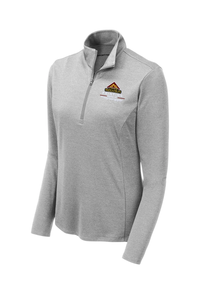 Variant Image for LST469 - Sport-Tek ® Women's Endeavor 1/2-Zip Pullover - LMP - 3-Color White - Website Little Mountain Printing
