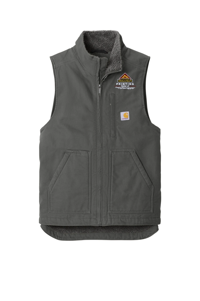 Variant Image for CT104277 - Carhartt® Sherpa-Lined Mock Neck Vest - LMP - 3-Color White - Website Little Mountain Printing