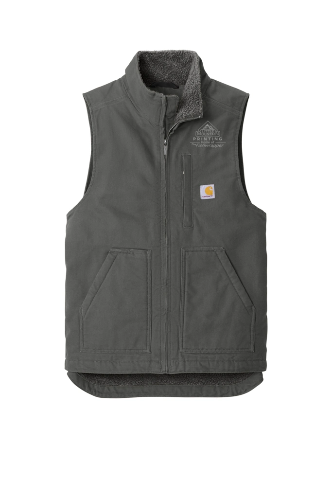 Variant Image for CT104277 - Carhartt® Sherpa-Lined Mock Neck Vest - LMP - 1 Color - Tone on Tone - Website Little Mountain Printing