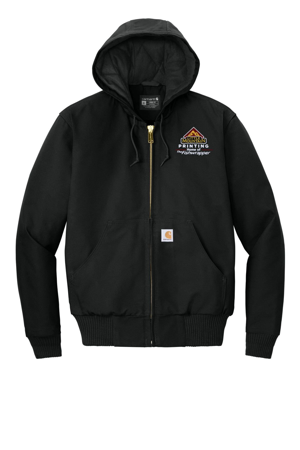 Variant Image for CTT106677 - Carhartt® Tall Quilted-Flannel-Lined Duck Active Jac - LMP - 3-Color White - Website Little Mountain Printing