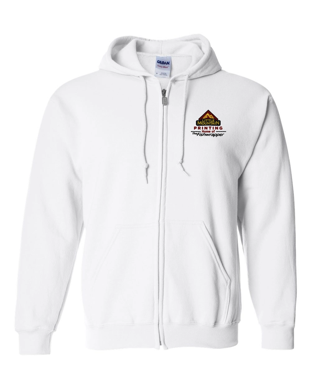 Variant Image for 18600 - Gildan Heavy Blend™ Full-Zip Hooded Sweatshirt - LMP - 3-Color Black - Website Little Mountain Printing