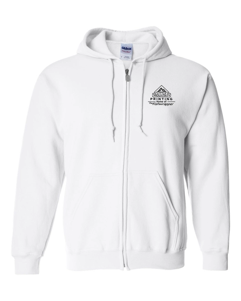 Variant Image for 18600 - Gildan Heavy Blend™ Full-Zip Hooded Sweatshirt - LMP - 1 Color - Black - Website Little Mountain Printing