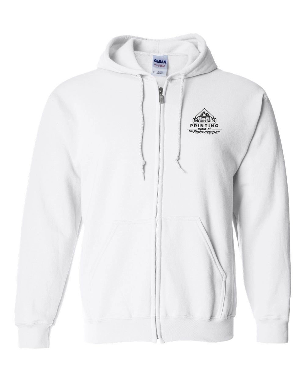 Variant Image for 18600 - Gildan Heavy Blend™ Full-Zip Hooded Sweatshirt - LMP - 1 Color - Black - Website Little Mountain Printing