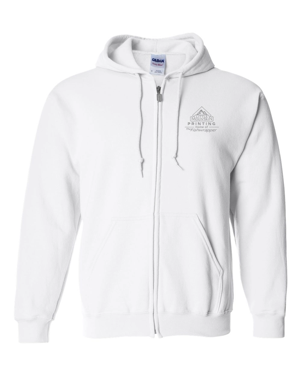 Variant Image for 18600 - Gildan Heavy Blend™ Full-Zip Hooded Sweatshirt - LMP - 1 Color - Tone on Tone - Website Little Mountain Printing