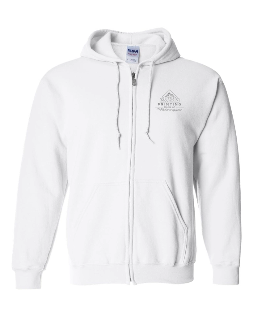 Variant Image for 18600 - Gildan Heavy Blend™ Full-Zip Hooded Sweatshirt - LMP - 1 Color - Tone on Tone - Website Little Mountain Printing