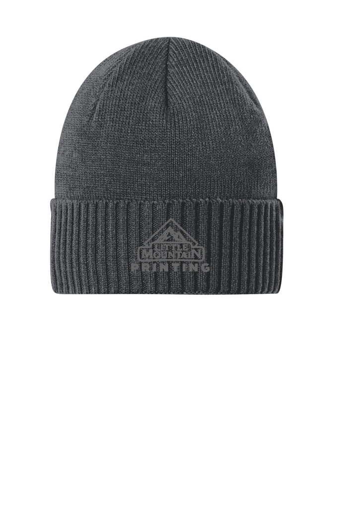 Variant Image for C951 - Port Authority® Rib Knit Cuff Beanie - LMP Only - Tone on Tone - Website Little Mountain Printing