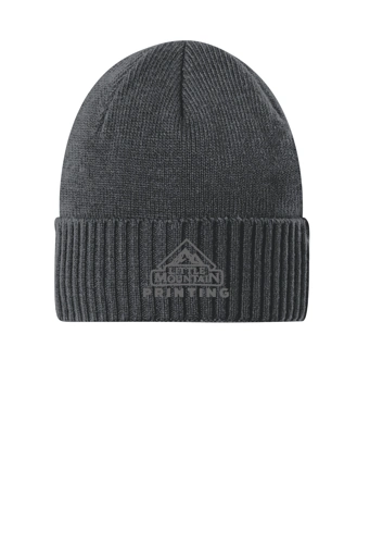 Variant Image for C951 - Port Authority® Rib Knit Cuff Beanie - LMP Only - Tone on Tone - Website Little Mountain Printing
