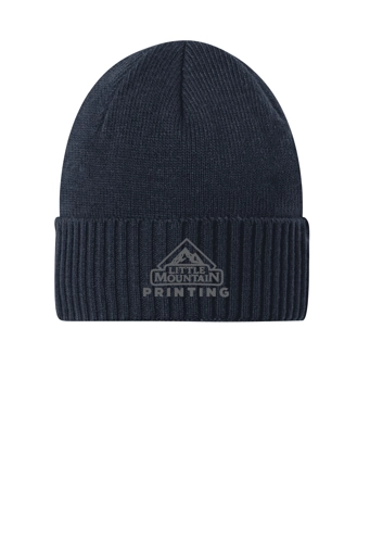 Variant Image for C951 - Port Authority® Rib Knit Cuff Beanie - LMP Only - Tone on Tone - Website Little Mountain Printing