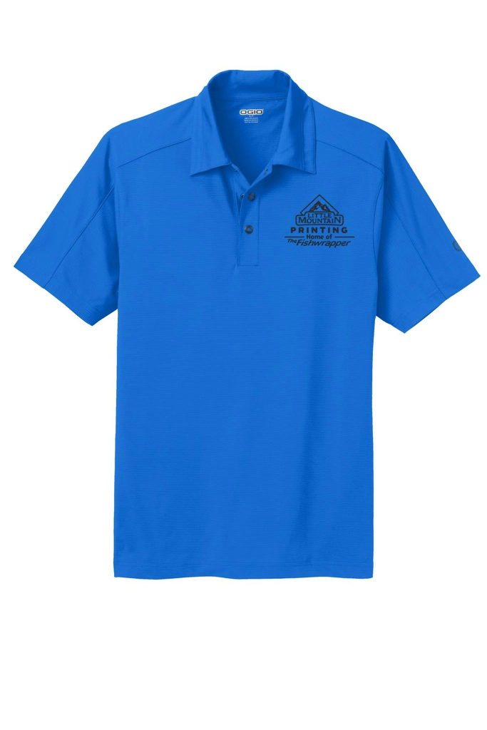 Variant Image for OG1030 - OGIO® Linear Polo - LMP - 1 Color - Black - Website Little Mountain Printing