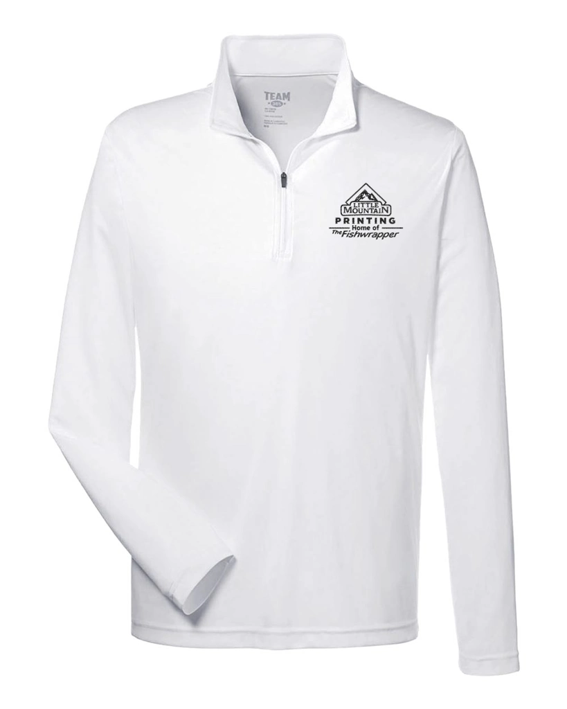 Variant Image for TT31 - Team 365 Men's Zone Performance Quarter-Zip Pullover - LMP - 1 Color - Black - Website Little Mountain Printing