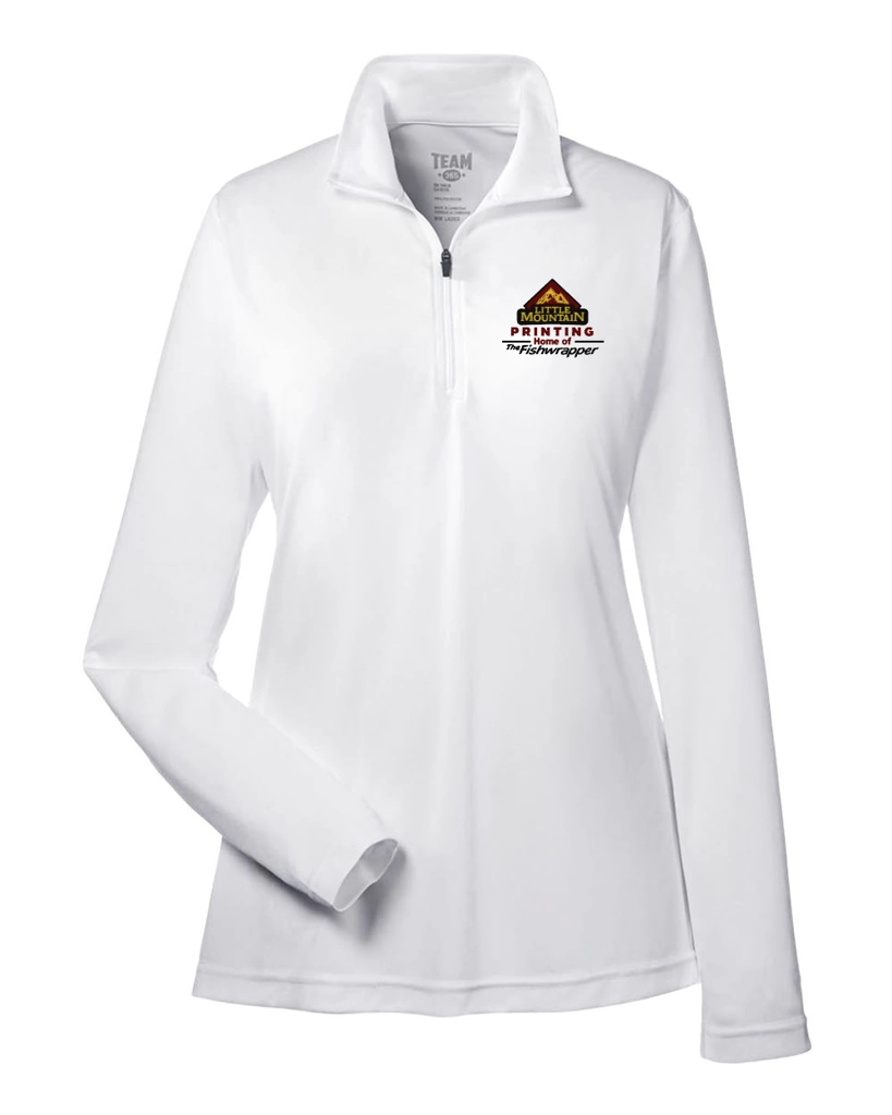 Variant Image for TT31W - Team 365 Women's Zone Performance Quarter-Zip Pullover - LMP - 3-Color Black - Website Little Mountain Printing