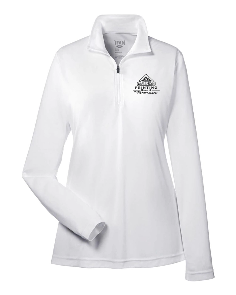 Variant Image for TT31W - Team 365 Women's Zone Performance Quarter-Zip Pullover - LMP - 1 Color - Black - Website Little Mountain Printing