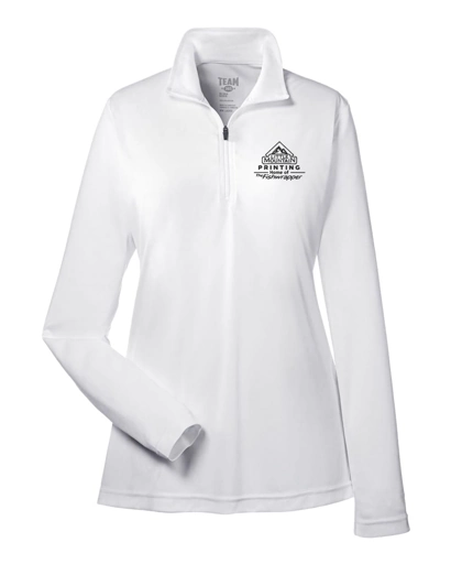 Variant Image for TT31W - Team 365 Women's Zone Performance Quarter-Zip Pullover - LMP - 1 Color - Black - Website Little Mountain Printing