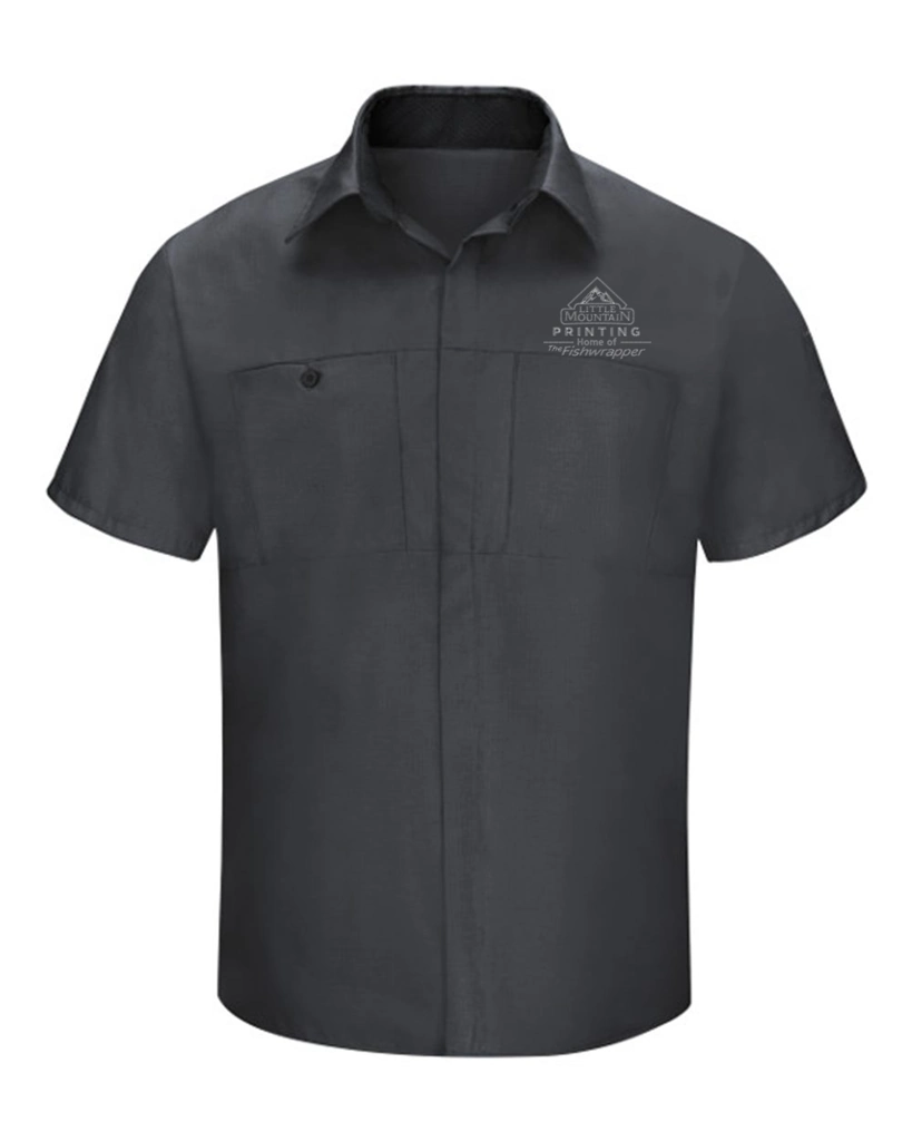 Variant Image for SY42 - Red Kap Men's Performance Plus Short Sleeve Shirt with Oilblok Technology - LMP - 1 Color - Tone on Tone - Website Little Mountain Printing