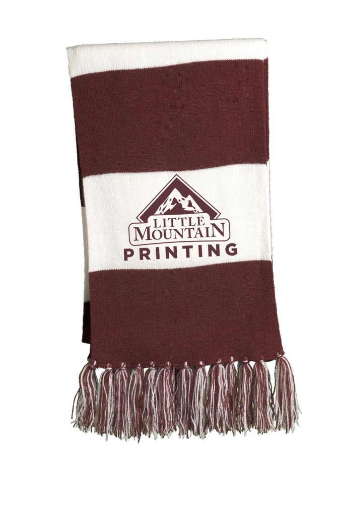 Variant Image for STA02 - Sport-Tek® Spectator Scarf - LMP Only - Maroon - Website Little Mountain Printing