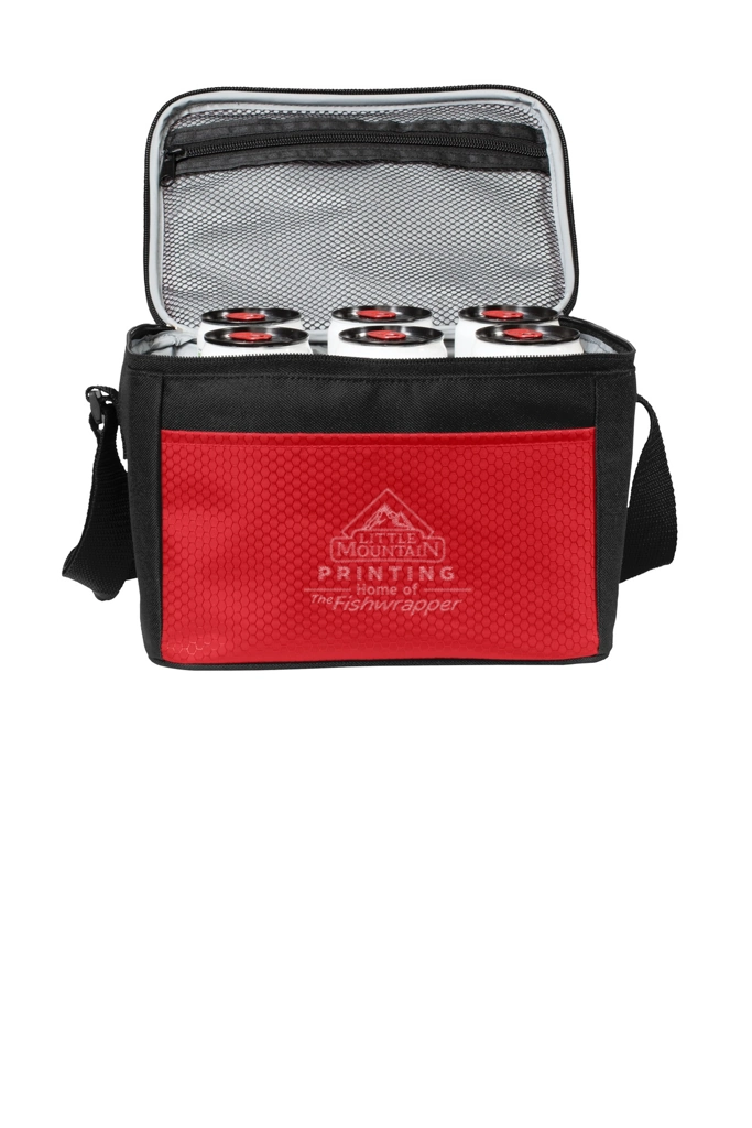 Variant Image for BG512 - Port Authority® 6-Can Cube Cooler - LMP - 1 Color - Tone on Tone - Website Little Mountain Printing