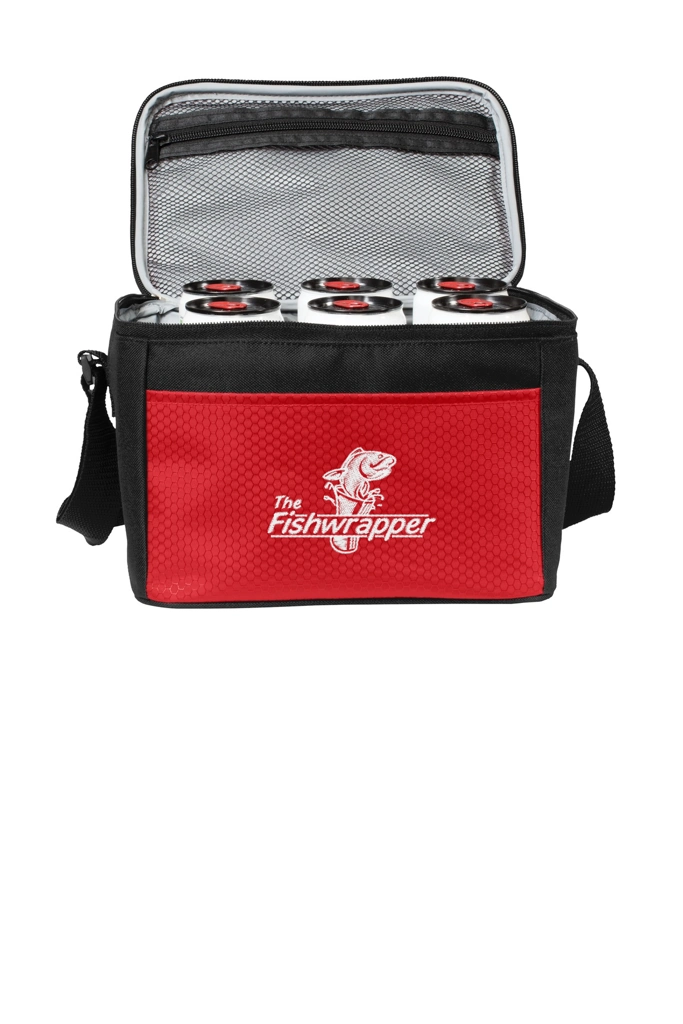 Variant Image for BG512 - Port Authority® 6-Can Cube Cooler - FW - 1 Color White - Website Little Mountain Printing