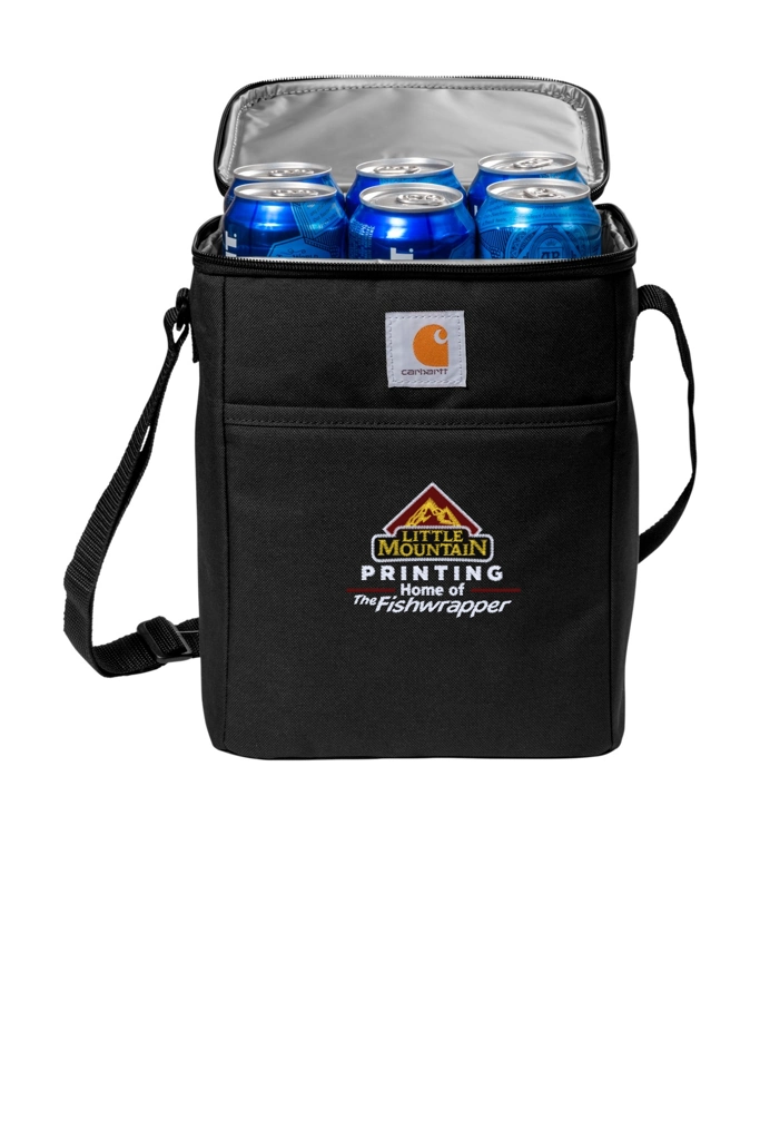 Variant Image for CT89032822 - Carhartt® Vertical 12-Can Cooler - LMP - 3-Color White - Website Little Mountain Printing
