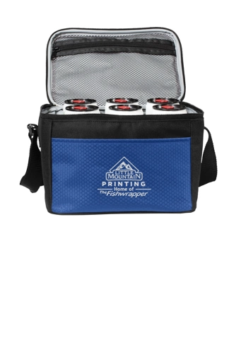 Variant Image for BG512 - Port Authority® 6-Can Cube Cooler - LMP - 1 Color - White - Website Little Mountain Printing
