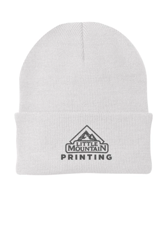 Variant Image for CP90 - Port & Co™ Knit Cap - LMP Only - Tone on Tone - Website Little Mountain Printing