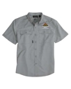 Variant Image for 4445 - DRI DUCK Men's Crossroad Woven Short Sleeve Shirt - LMP - 3-Color White - Website Little Mountain Printing