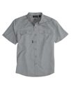 Variant Image for 4445 - DRI DUCK Men's Crossroad Woven Short Sleeve Shirt - LMP - 1 Color - Tone on Tone - Website Little Mountain Printing
