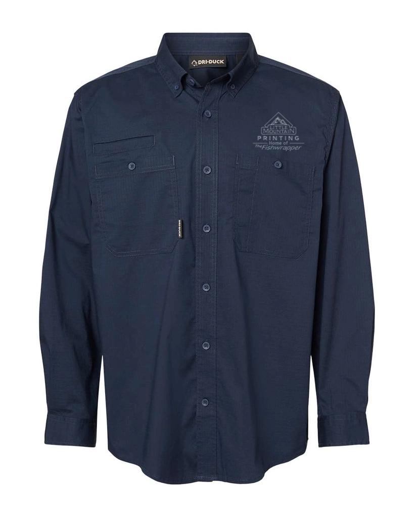 Variant Image for 4450T - DRI DUCK Men's Craftsman Woven Shirt - LMP - 1 Color - Tone on Tone - Website Little Mountain Printing