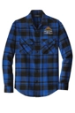 Variant Image for W668 - Port Authority® - Plaid Flannel Shirt - LMP - 3-Color White - Website Little Mountain Printing