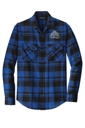 Variant Image for W668 - Port Authority® - Plaid Flannel Shirt - LMP - 1 Color - White - Website Little Mountain Printing