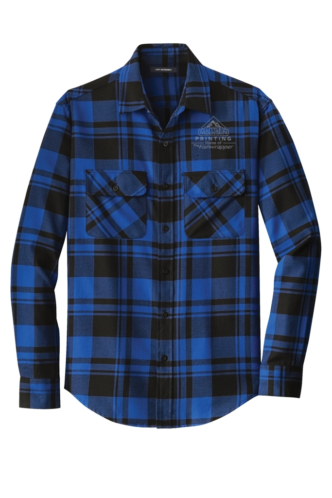 Variant Image for W668 - Port Authority® - Plaid Flannel Shirt - LMP - 1 Color - Tone on Tone - Website Little Mountain Printing