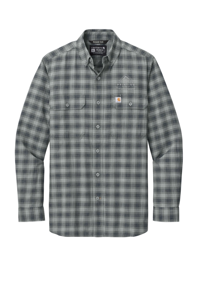 Variant Image for CT107109 - Carhartt® Rugged Flex® Plaid Long Sleeve Shirt - LMP - 1 Color - Tone on Tone - Website Little Mountain Printing