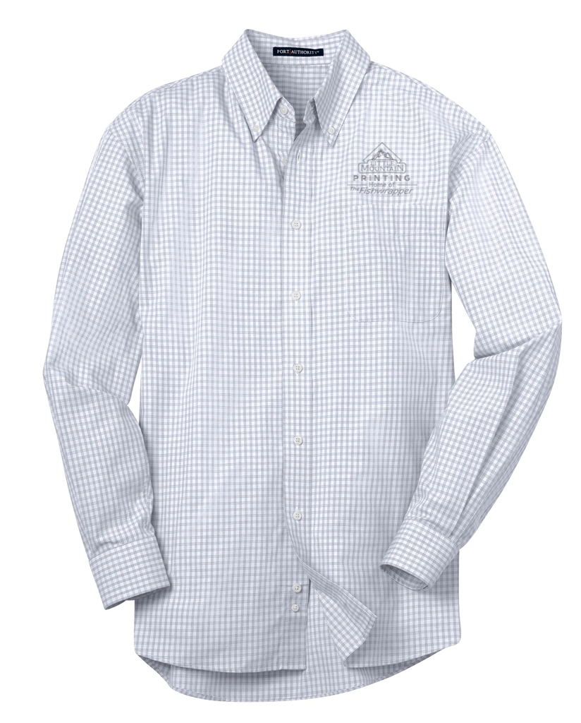 Variant Image for S639 - Port Authority® Plaid Pattern Easy Care Shirt - LMP - 1 Color - Tone on Tone - Website Little Mountain Printing