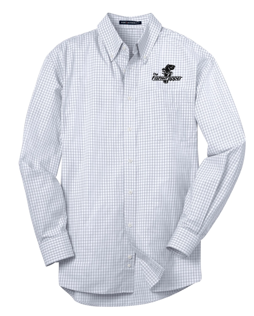 Variant Image for S639 - Port Authority® Plaid Pattern Easy Care Shirt - FW - 1 Color Black - Website Little Mountain Printing