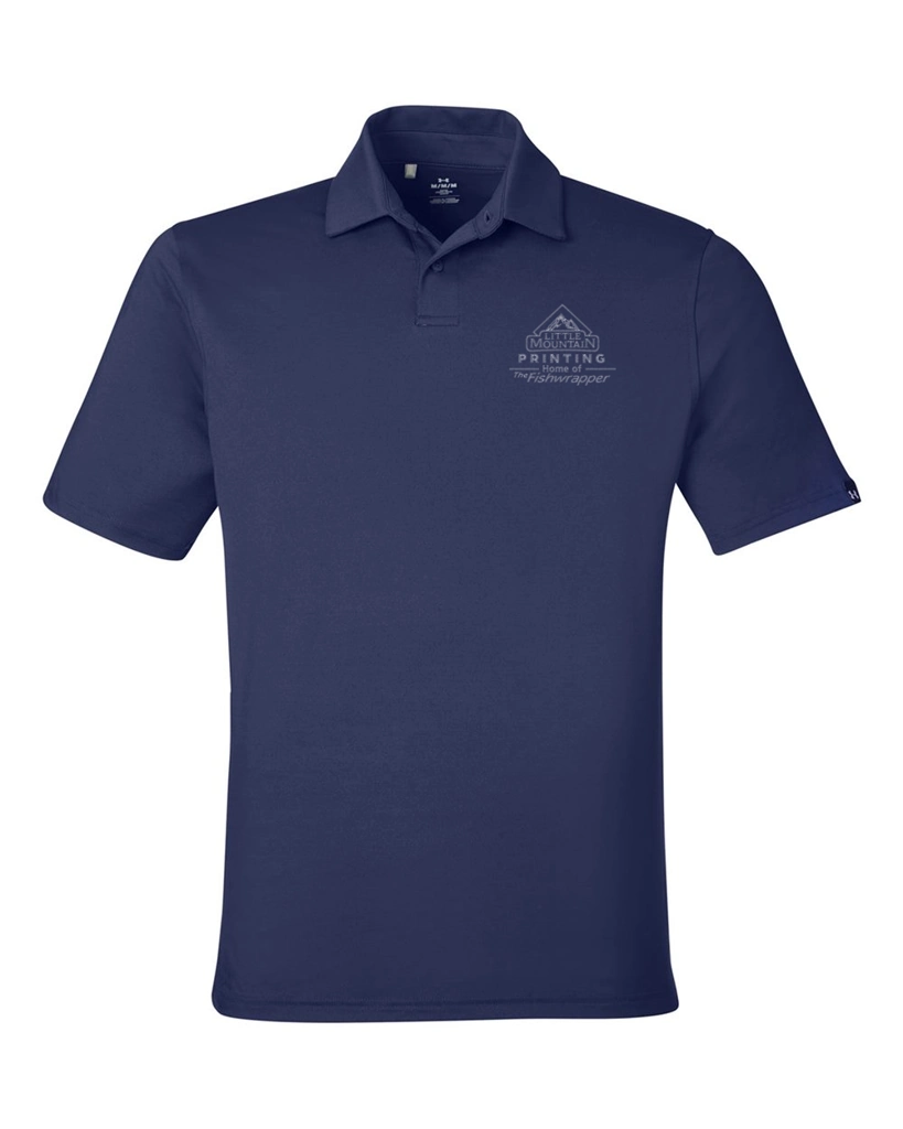 Variant Image for 1383255 - Under Armour Men's Recycled Polo - LMP - 1 Color - Tone on Tone - Website Little Mountain Printing