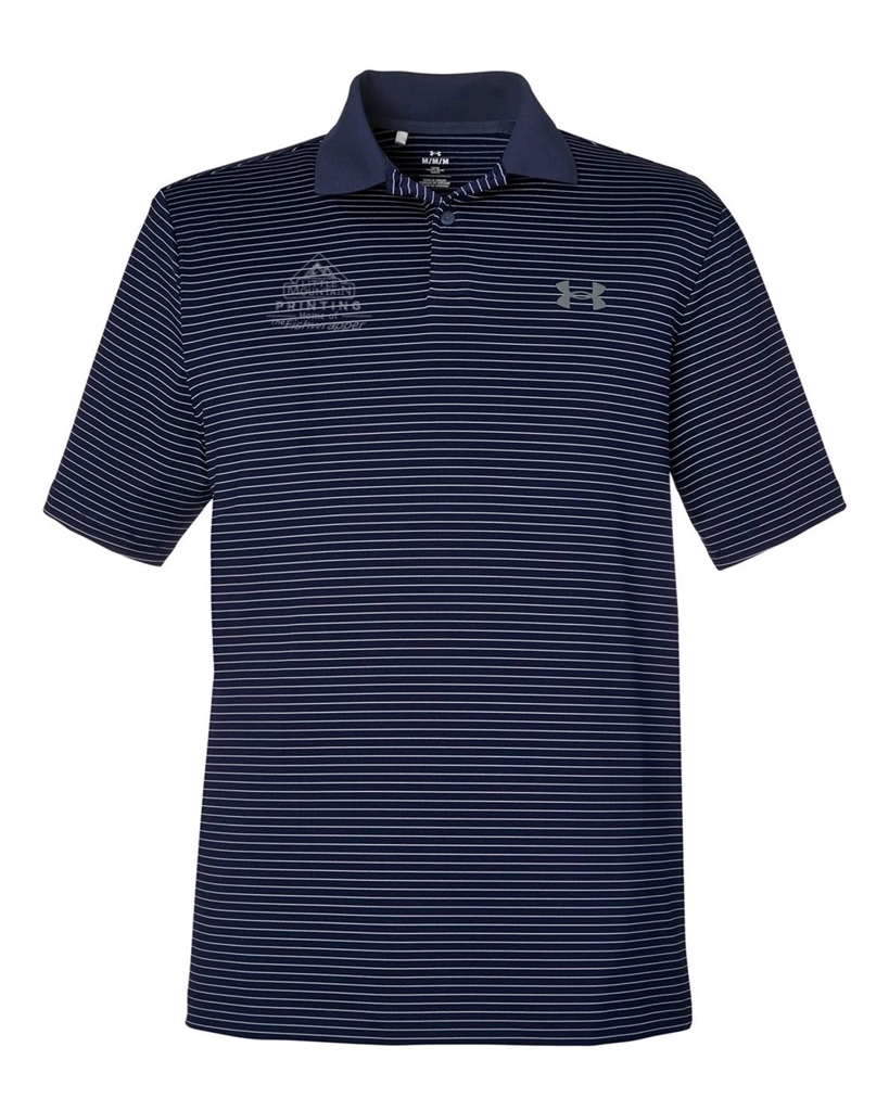 Variant Image for 1377376 - Under Armour Men's 3.0 Striped Perf Polo - LMP - 1 Color - Tone on Tone - Website Little Mountain Printing