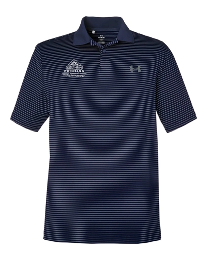 Variant Image for 1377376 - Under Armour Men's 3.0 Striped Perf Polo - LMP - 1 Color - White - Website Little Mountain Printing