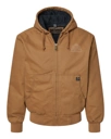 Variant Image for 5020 - DRI DUCK Men's Cheyenne Boulder Cloth™ Hooded Jacket with Tricot Quilt Lining - LMP - 1 Color - Tone on Tone - Website Little Mountain Printing
