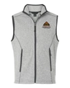 Variant Image for NE731 - North End Men's Jasper Jacquard Fleece Vest - LMP - 3-Color Black - Website Little Mountain Printing